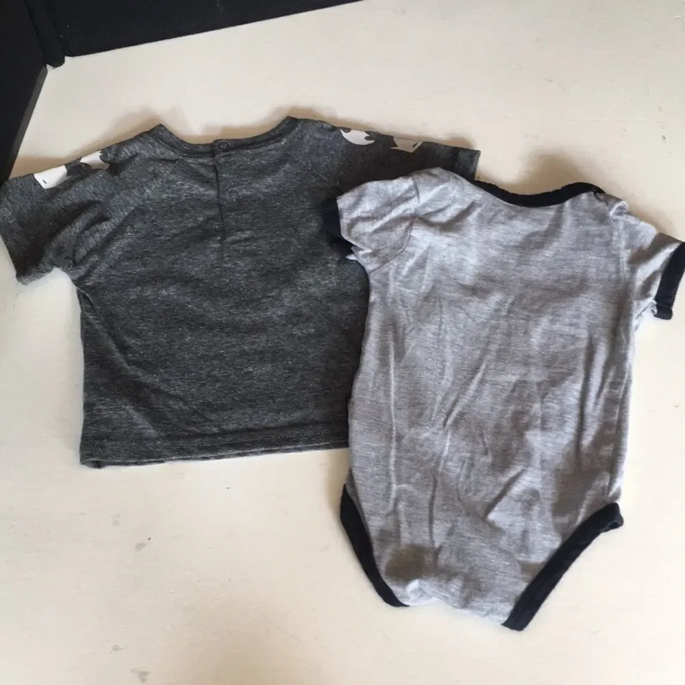 Batman Shirt 0-3 months Batman Onesie 3-6 months